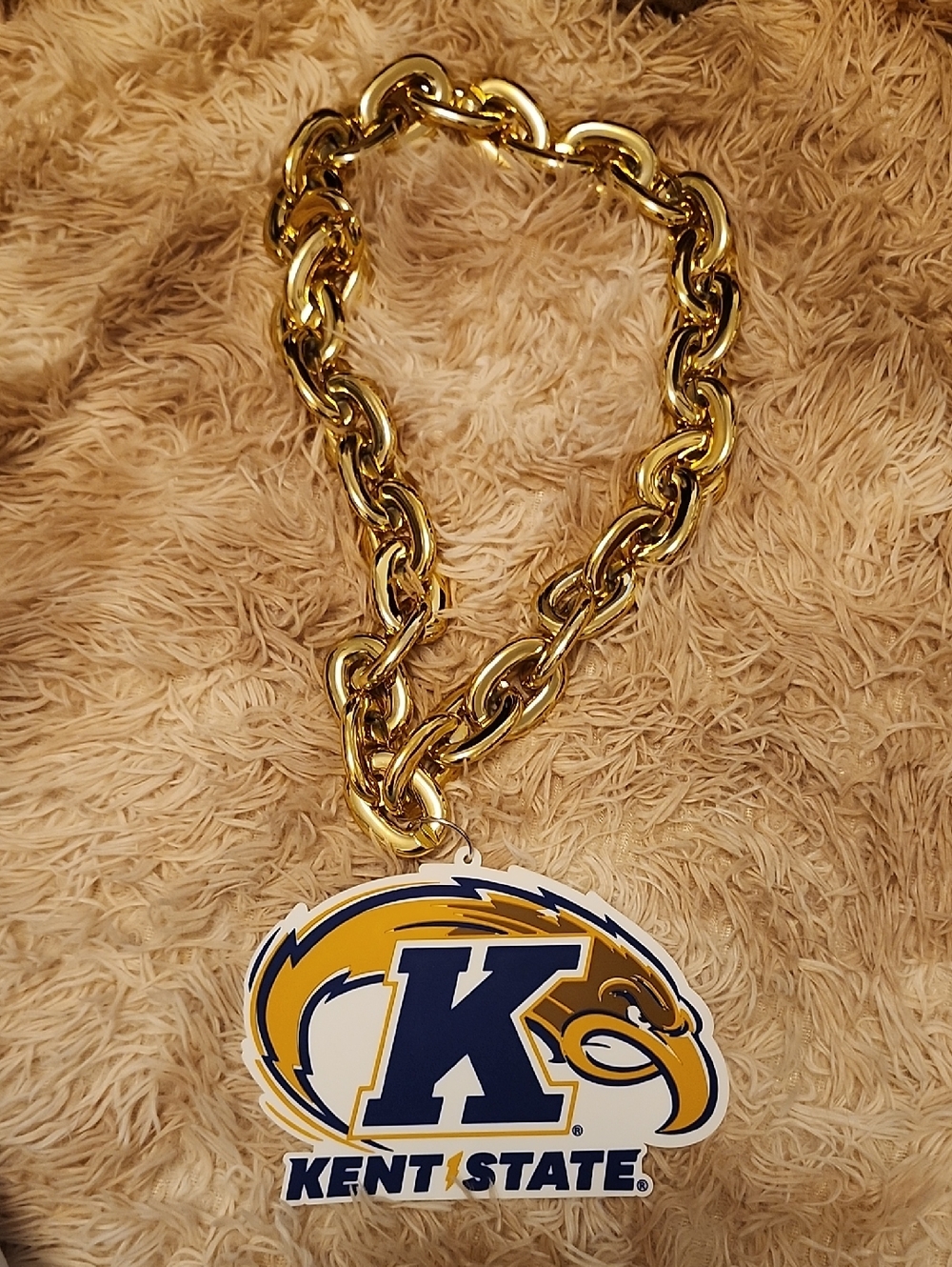 Kent State Gold Chain Necklace Pendant